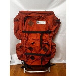 Vtg 70's Wilderness Experience California Frame Rust Backpack Granola Core RARE